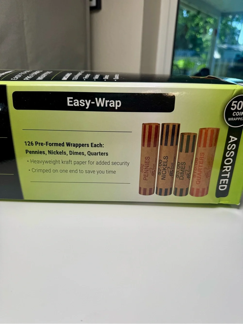 Royal Sovereign Easy-Wrap Coin Wrappers - Green Box